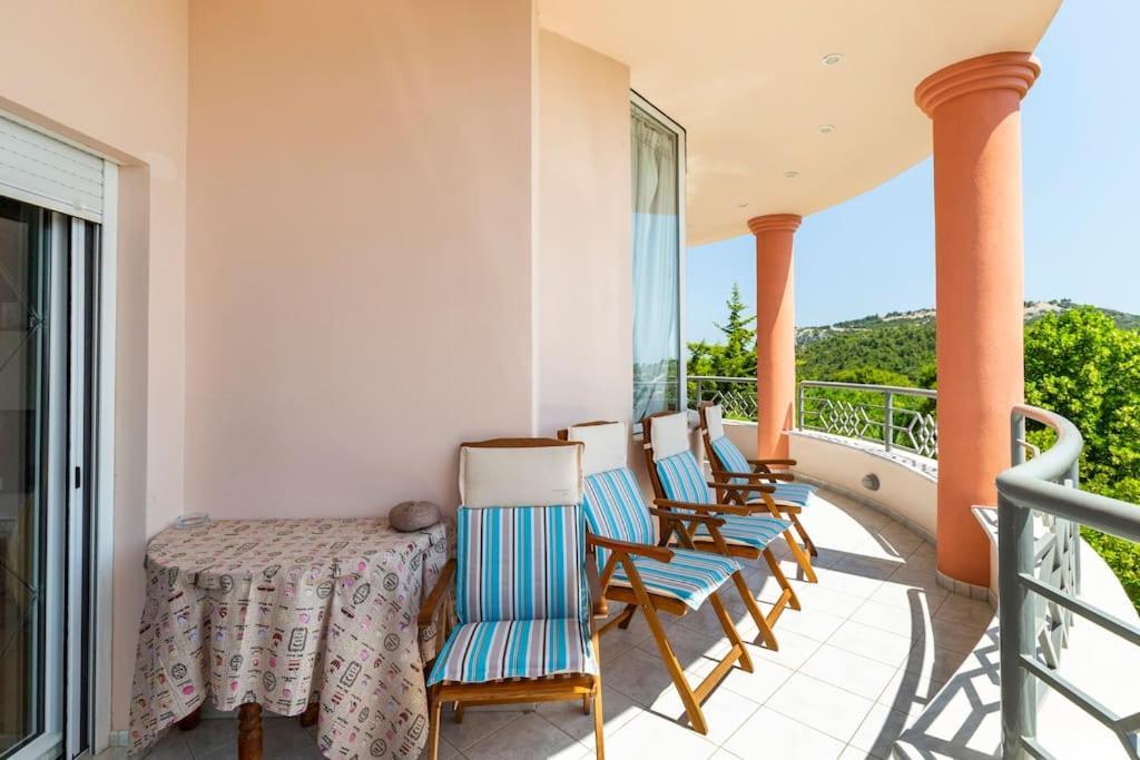 Villa Serenity Kymi Exterior foto